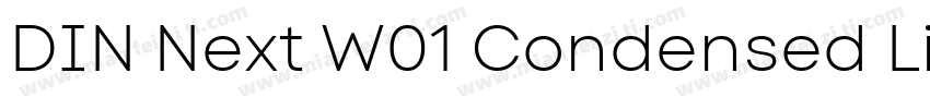 DIN Next W01 Condensed Light字体转换
